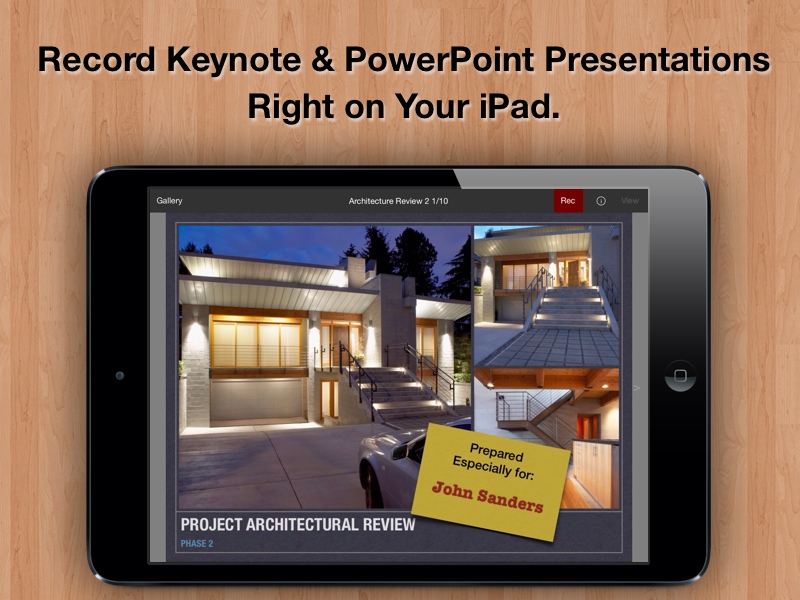 how to record a presentation on powerpoint on ipad